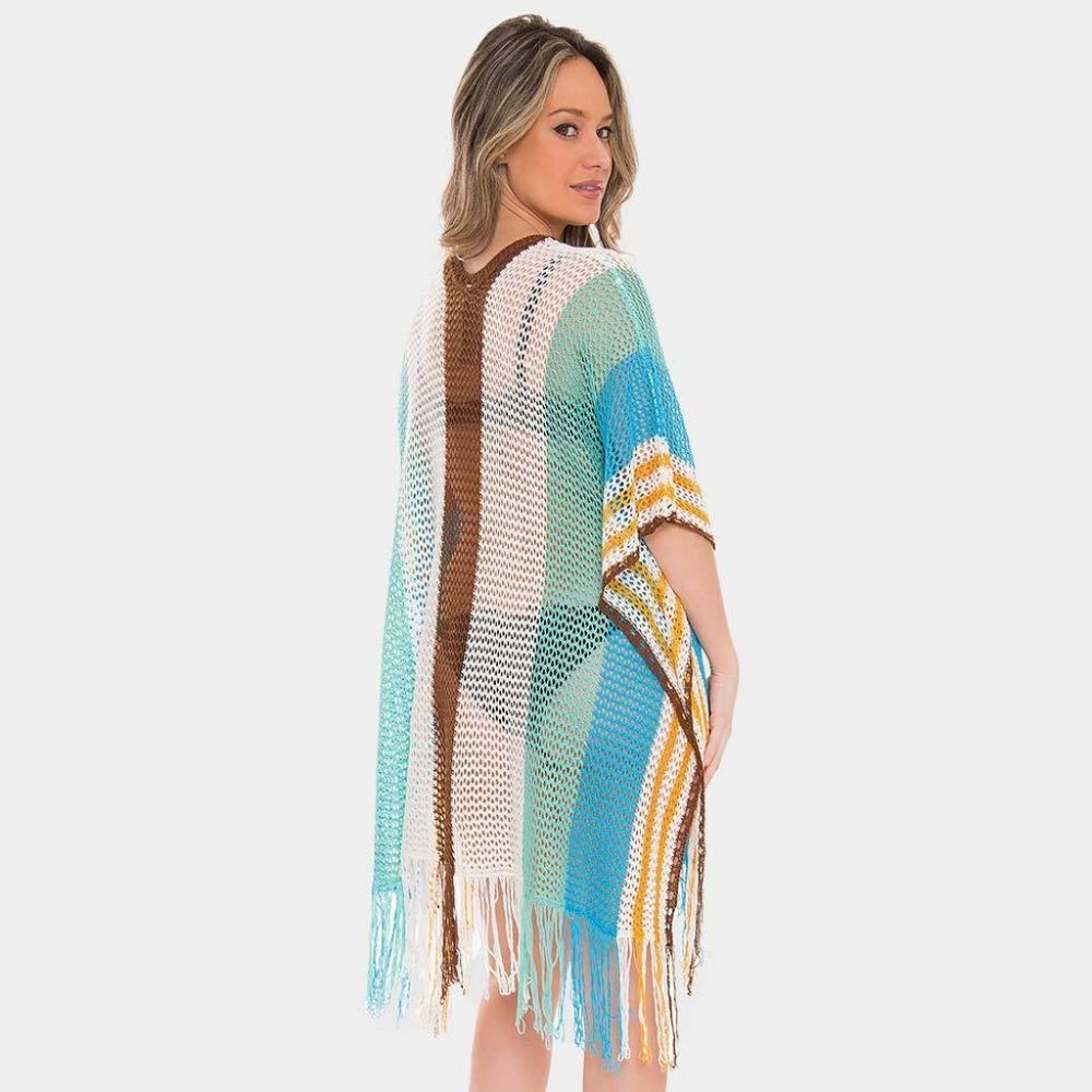 Vibrant Poncho Fringe Cover